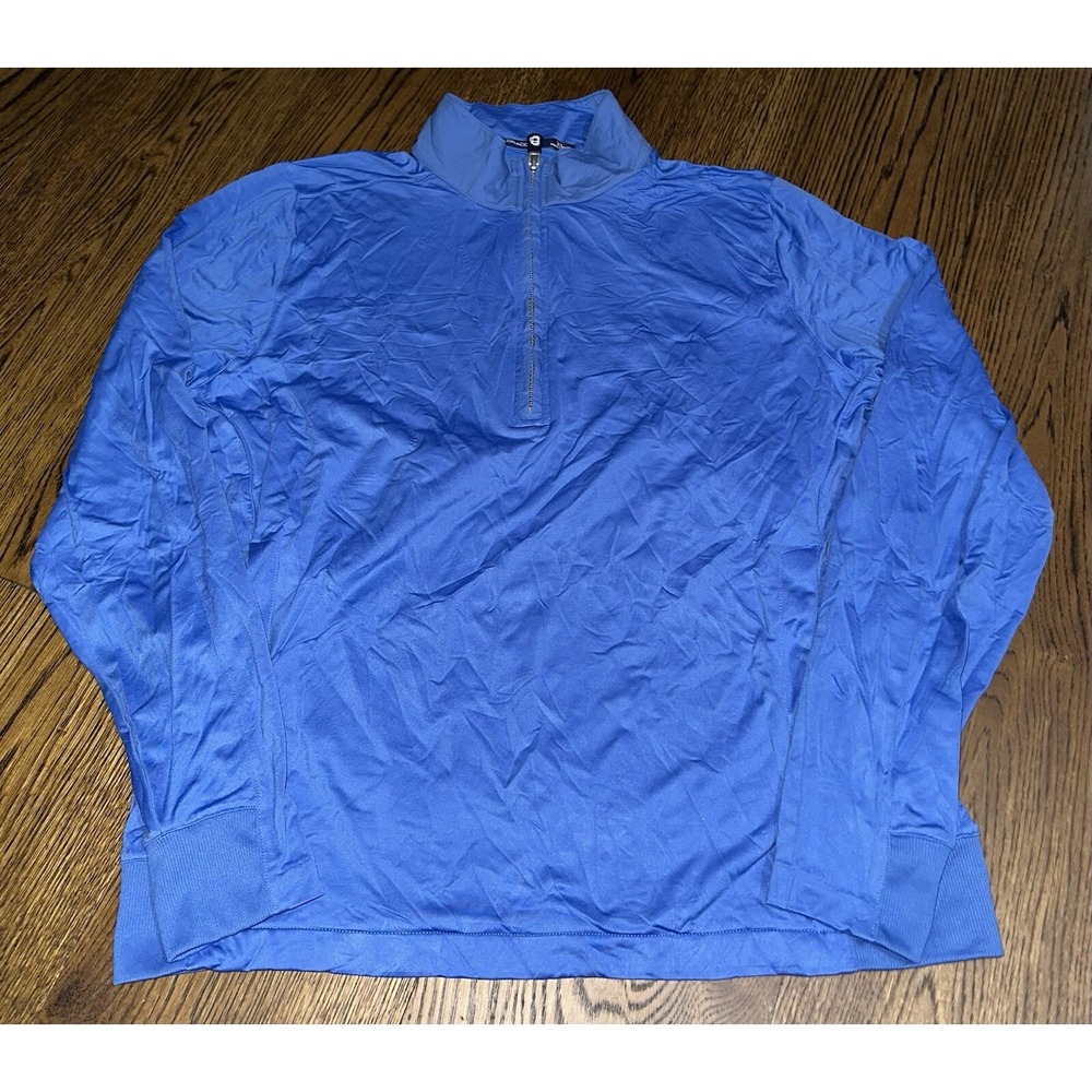 B Draddy Blue‎ Half-Zip Golf Pullover Men's Size XL